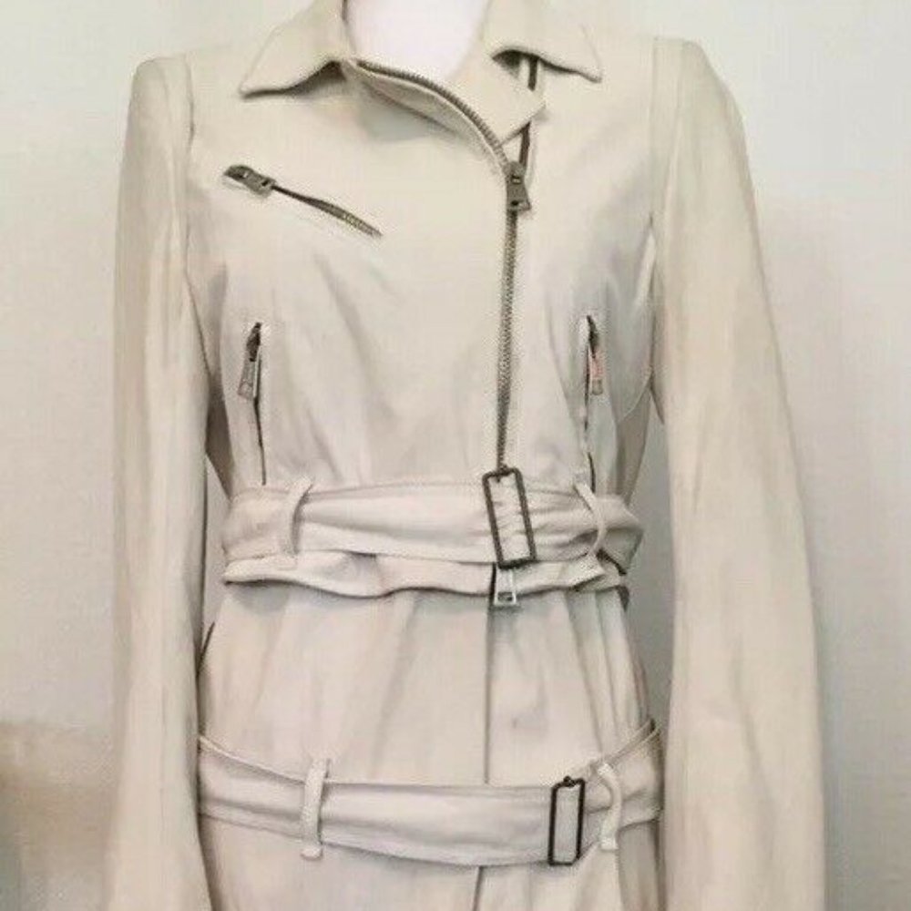 Ann Demeulemeester Leather Duster Trench Coat belt